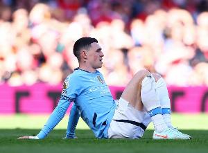 曼晚：福登脚踝伤+罗德里腹股沟伤，两人因此缺席曼城首轮英超